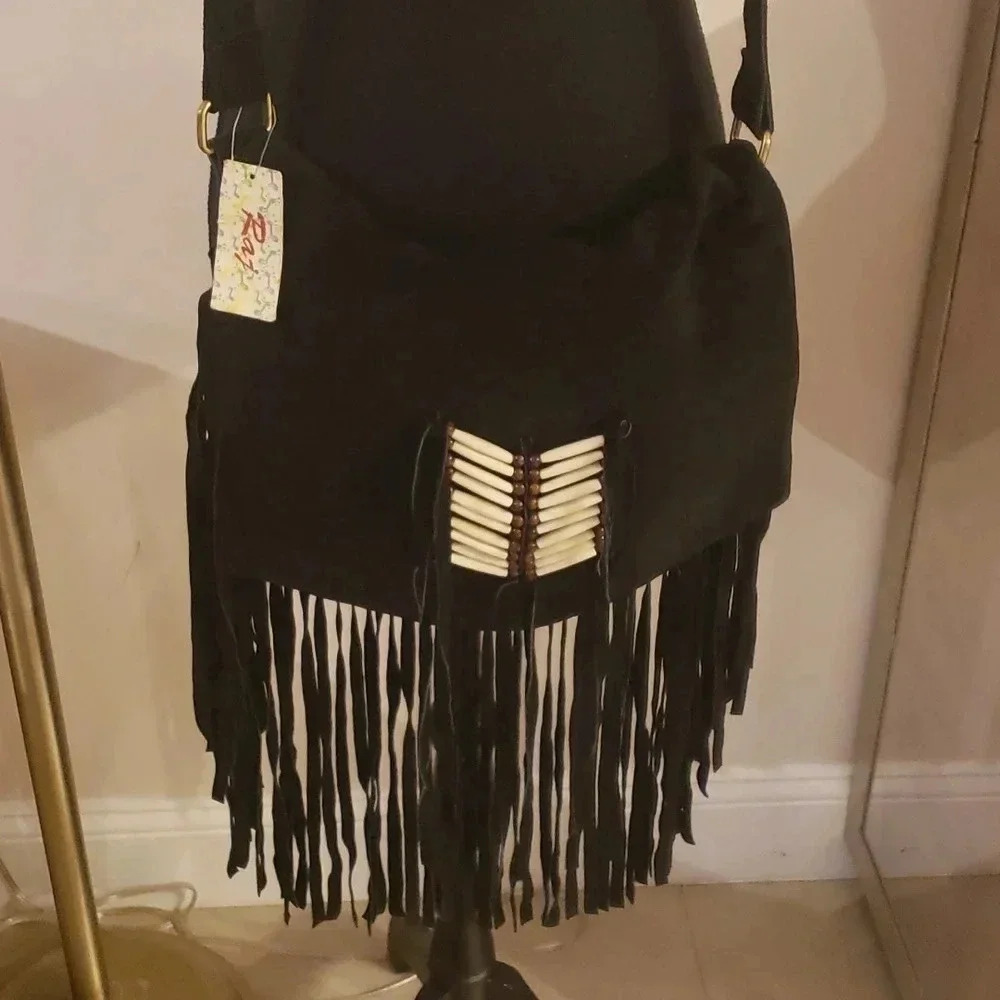 RAJ suede shoulder bag Brand new - Picture 2 of 6